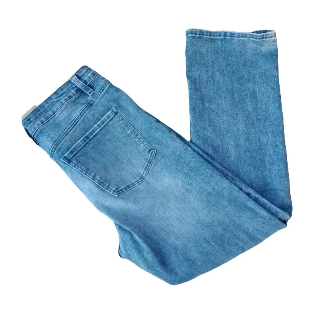 102 Soft Surroundings High Waist Wide Leg Soft Denim Jeans - Picture 1 of 6